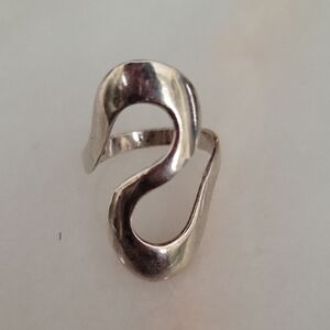 Sterling Silver Ring Contemporary Style